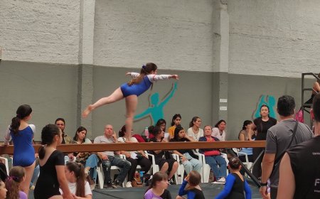 Hoy se realizó una competencia de Gimnasia Artística a nivel regional en distintas categorías.