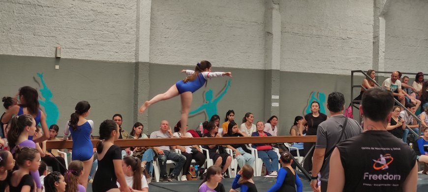 Hoy se realizó una competencia de Gimnasia Artística a nivel regional en distintas categorías.