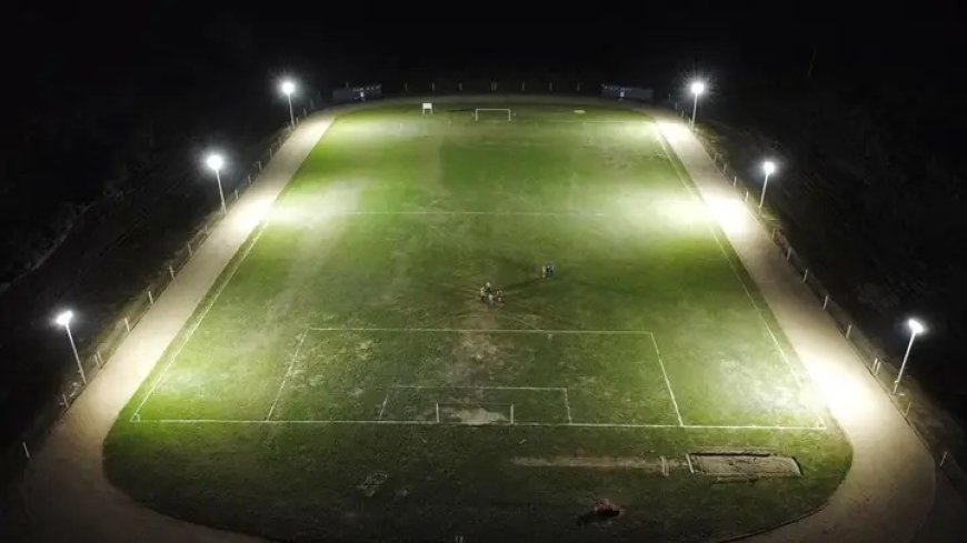 En Blanquillo quedó operativa cancha con iluminación LED