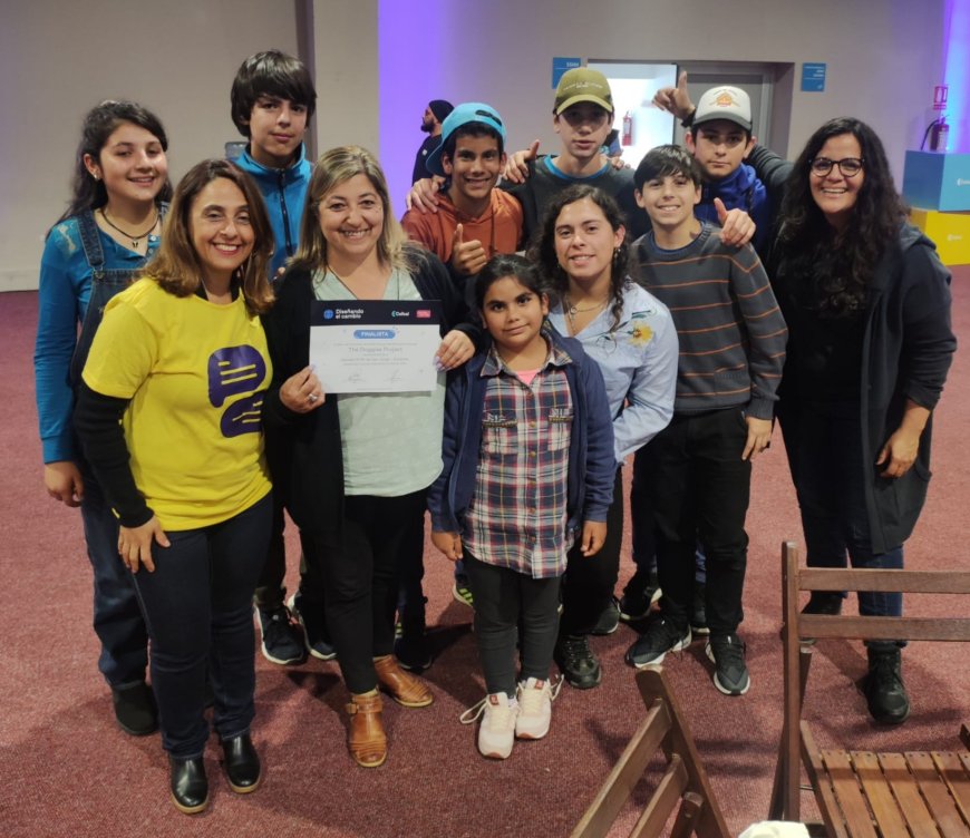 Integrantes del Ciclo Básico Rural de 7°, 8° y 9° de la Escuela Rural N° 34 de San Jorge son finalistas del proyecto "Diseñando el cambio" de Ceibal.