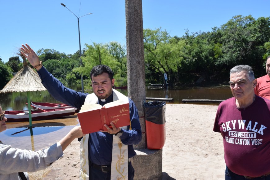 Hoy 8 de diciembre se realizó, la bendición de las aguas del Río Yi