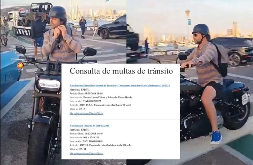 El presidente de la República deberá pagar dos multas por exceso de velocidad.