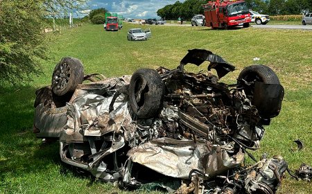 Cuatro fallecidos y dos lesionados en choque frontal en ruta 3.