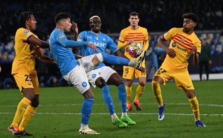 Napoli y Barcelona empataron por Champions League