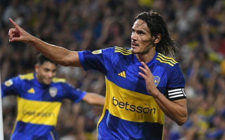 Argentina: Con Cavani como figura, Boca derrotó a Racing en el clásico