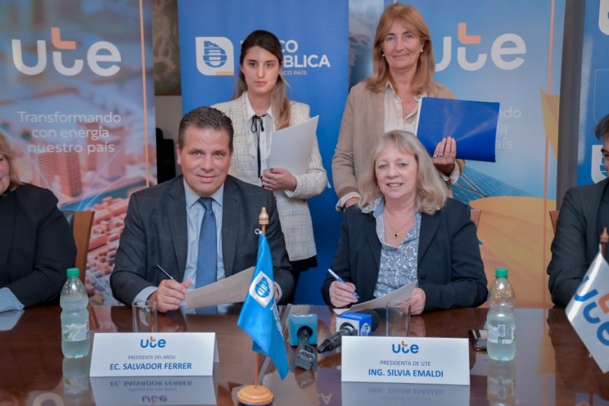UTE y BROU: firmaron convenio para financiar bombas de calor para hogares y empresas