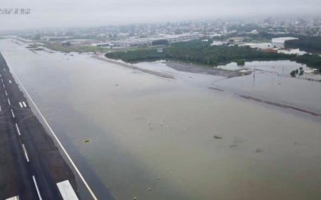 Inundaciones en Brasil: un helicóptero uruguayo apoya en los rescates