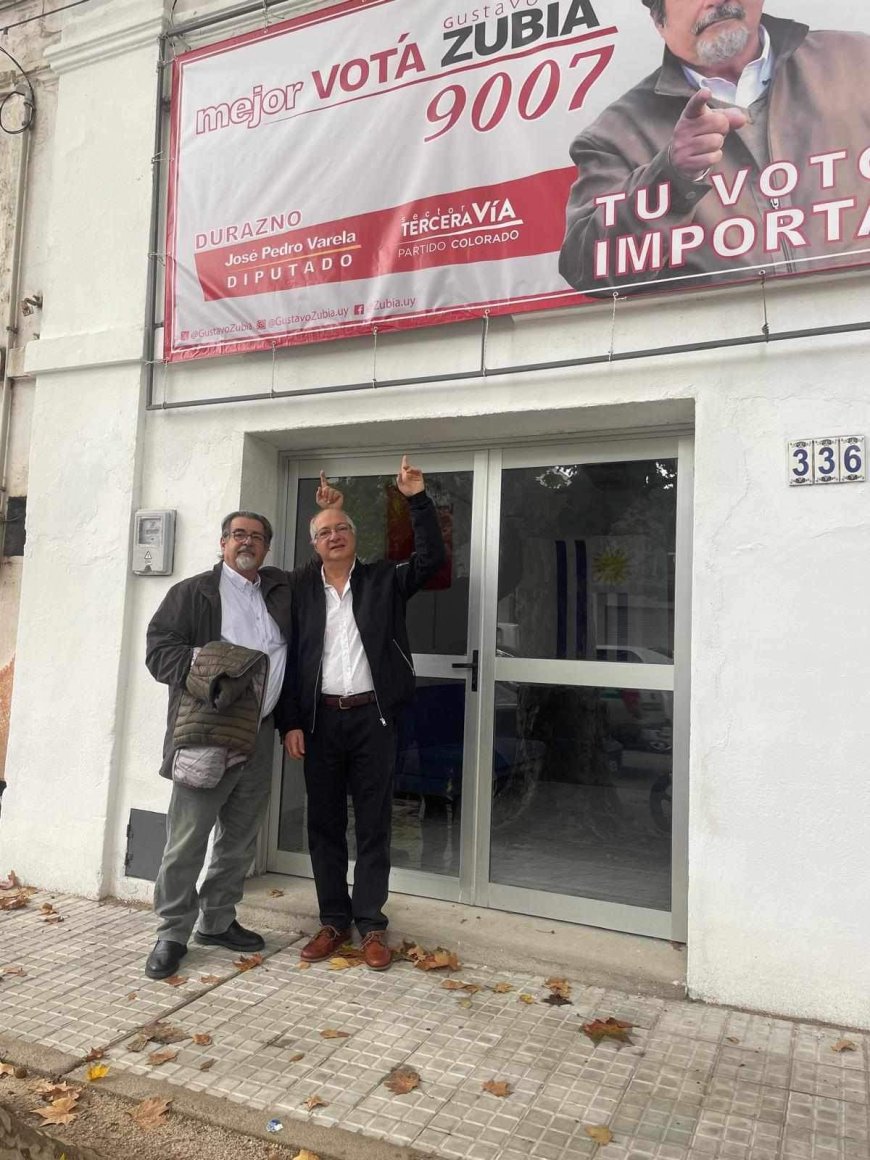 Días atrás el Dr. Zubía se hizo presente en Durazno