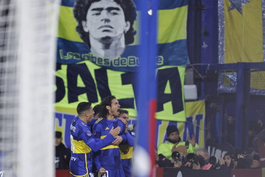 Boca se juega su suerte en la Sudamericana: Cavani y Merentiel serían titulares