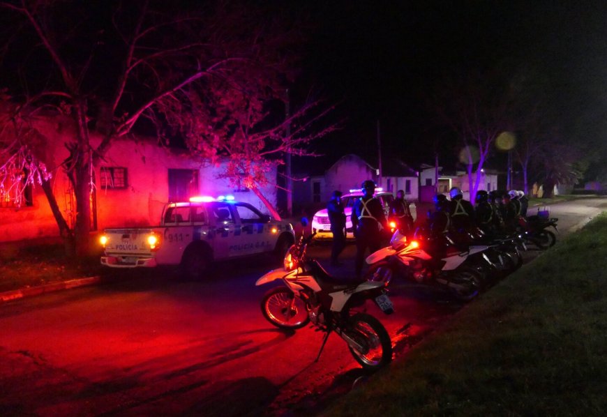 Allanamiento en barrio Vista Linda.