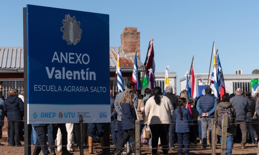Abrió sus puertas un nuevo centro educativo de UTU en la localidad de Valentín, Salto