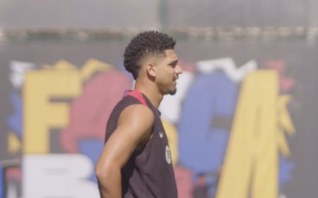 Ronald Araujo sigue con la recuperación en la Ciudad Deportiva del Barça