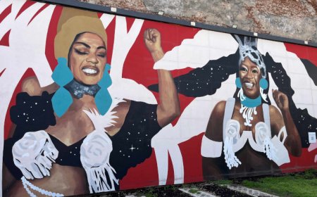 Montevideo: «Murales de la Plaza del Museo del Carnaval» por los 100 años de Lágrima Ríos