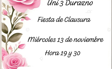 Fiesta de Clausura de Cursos y Talleres de UNI 3 Durazno