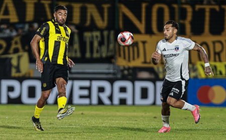 Serie Río de la Plata: Peñarol empató con Colo Colo 1-1 en Maldonado, en un duelo caliente
