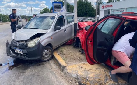 Accidente en la intersección de Ruta 5 y José Artigas