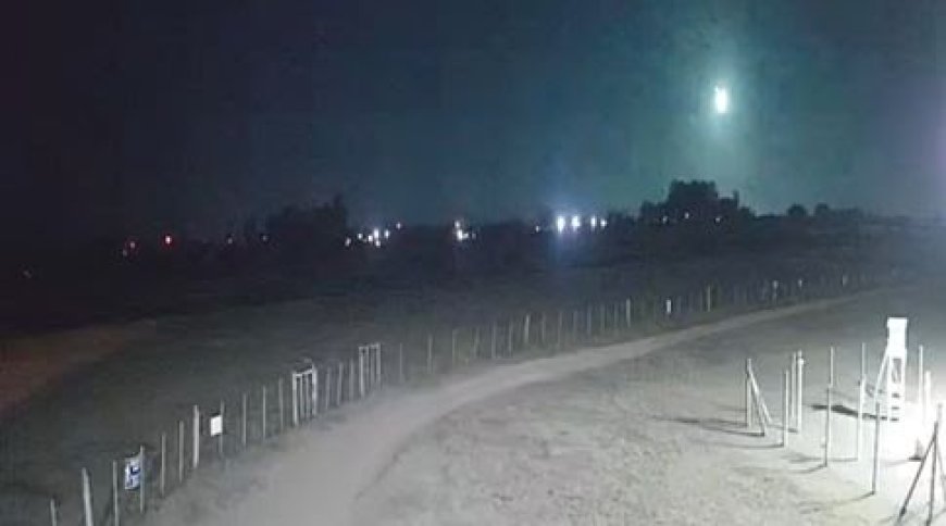 Un bólido iluminó el cielo y pudo ser visto en el sur y este de nuestro país