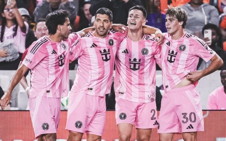 Sin Messi y con un gol de Suárez, Inter Miami goleó a Houston 4-1