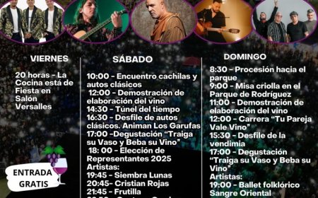 Se realiza la 29° edición de la Fiesta de la Uva y el Vino