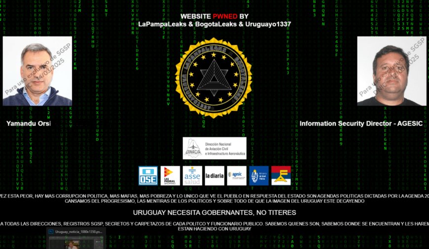 Hackearon la web de la Dinacia y exponen datos del presidente, Yamandú Orsi