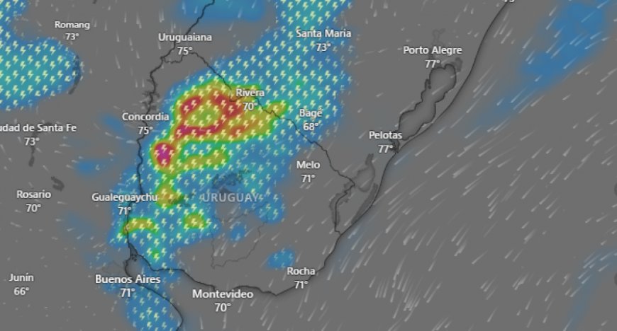 Alertas por tormentas fuertes y puntualmente severas