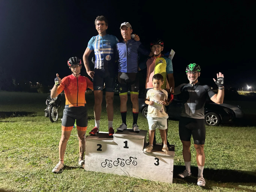 Ciclismo Nocturno en el Parque de la Hispanidad