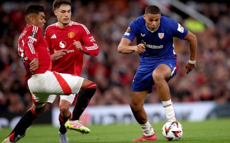 Manchester United de Ugarte golea al Bilbao y se mete en la final de Europa League