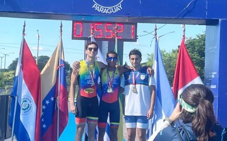 Triatletas duraznenses brillaron en Paraguay