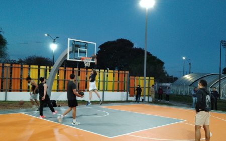 Inauguración de mejoras en la cancha de básquetbol del Complejo Deportivo: deporte, inversión y reconocimiento