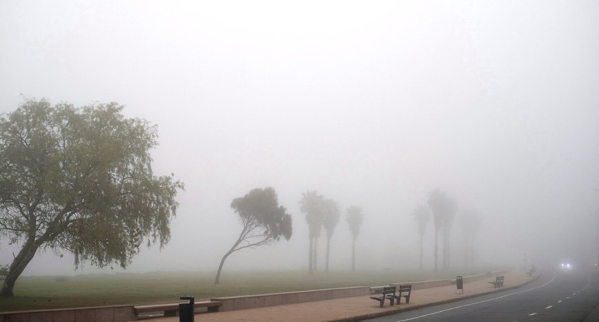 Inumet advierte sobre niebla desde la noche de este viernes hasta media mañana del sábado
