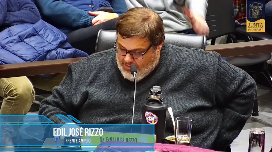 José Rizzo denunció 'injusticia tributaria' en Sarandí del Yí y criticó la gestión del saneamiento