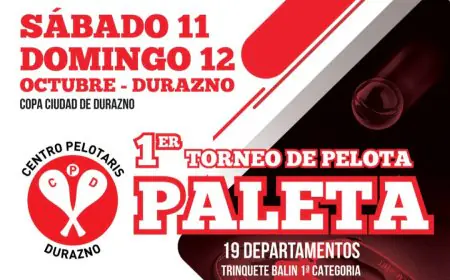 Se viene la “Copa Ciudad de Durazno” del Centro Pelotaris