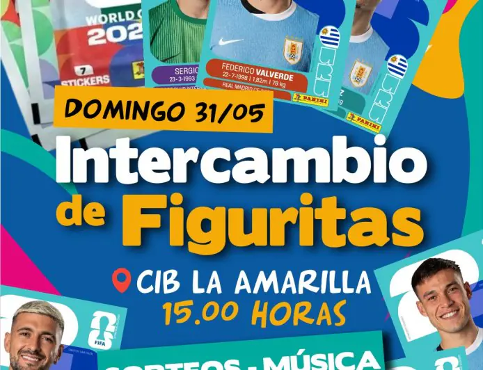 Durazno tendrá una jornada de intercambio de figuritas del álbum FIFA en CIB La Amarilla