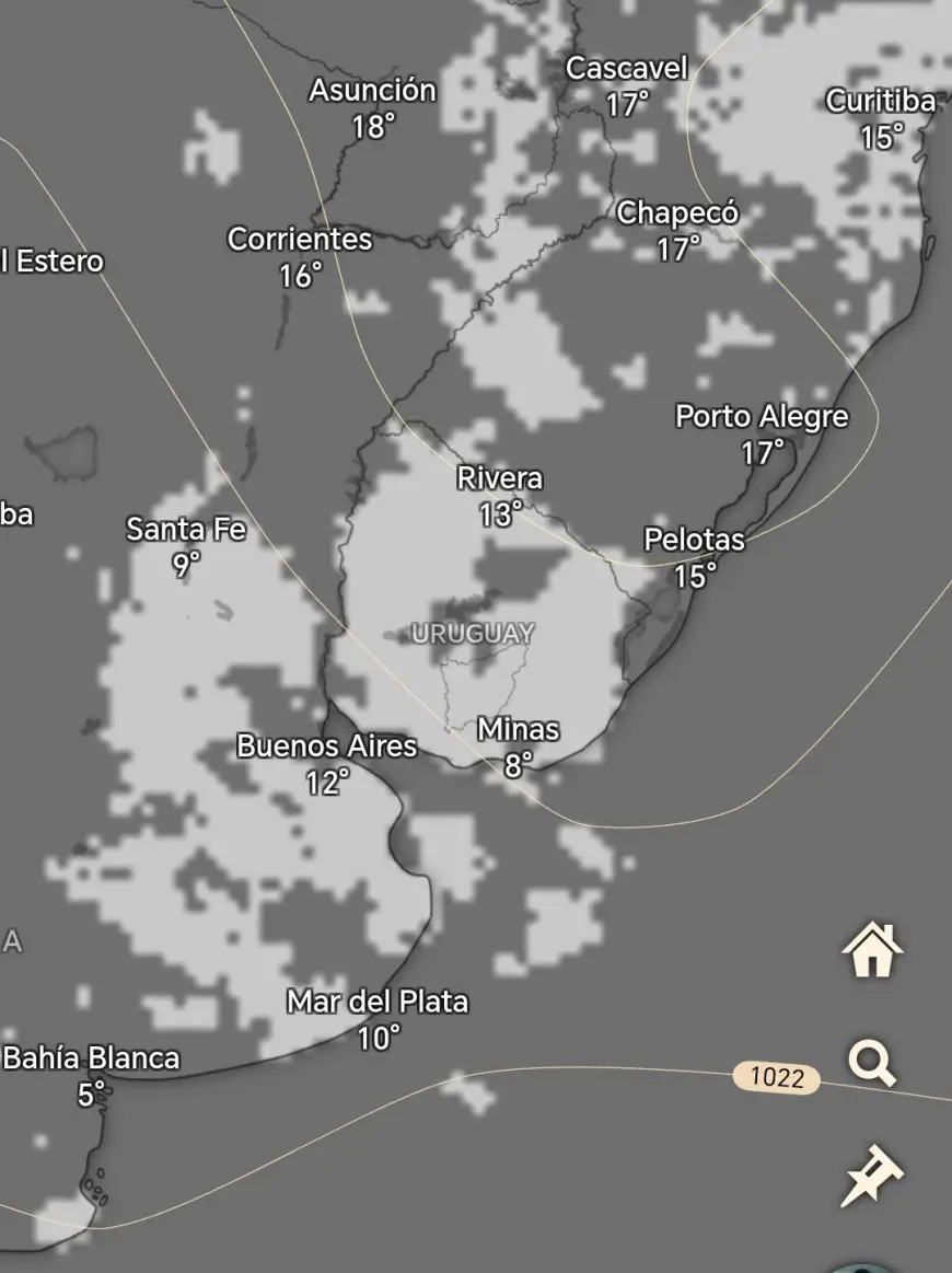 Intensas nieblas volverán a cubrir gran parte del país durante la madrugada de este martes