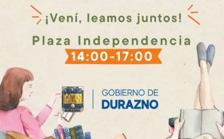 Libros al aire libre: Durazno se suma por primera vez a una jornada mundial de lectura
