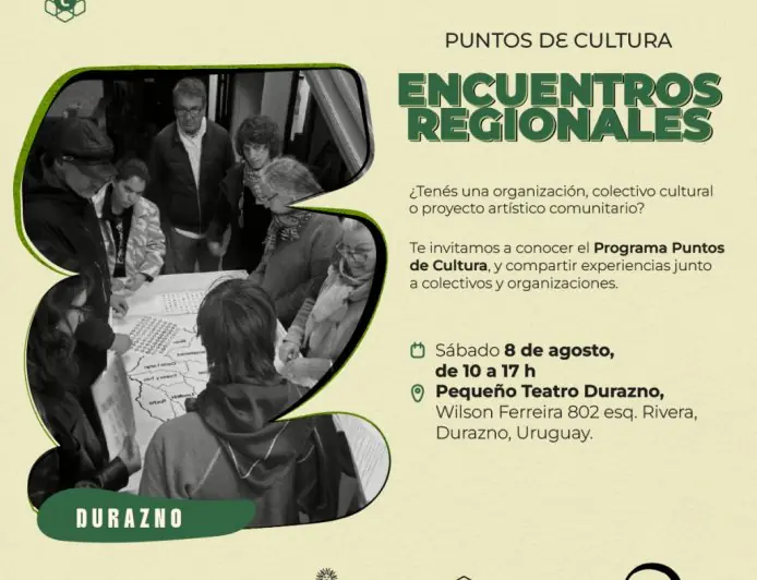 Durazno será sede del Encuentro Regional Centro Sur de Puntos de Cultura