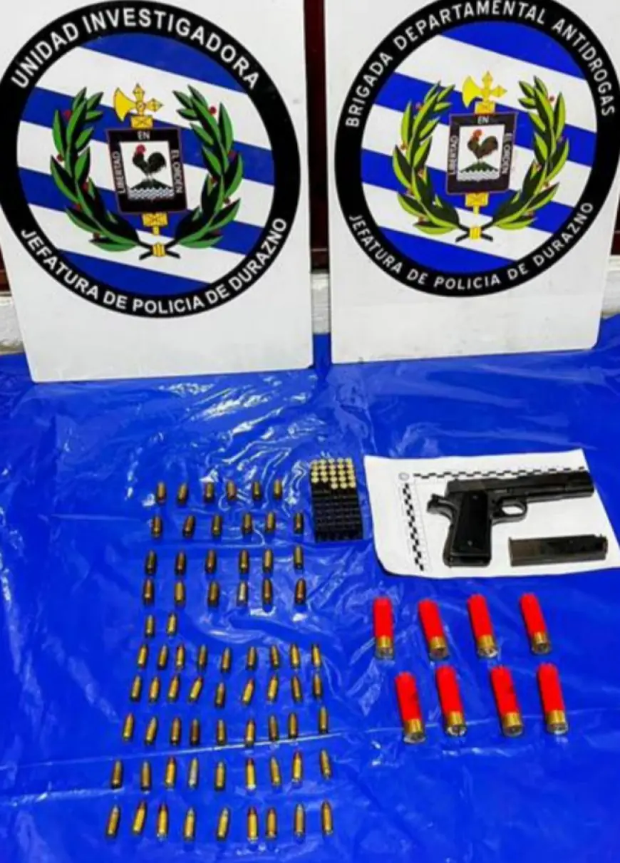 Durazno: Condenaron a nueve meses de prisión a un hombre por tráfico y porte de armas