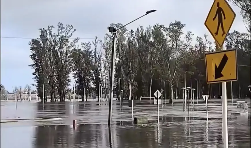 El río Yí llegó a 9,24 metros y ya son 115 las personas desplazadas por la creciente