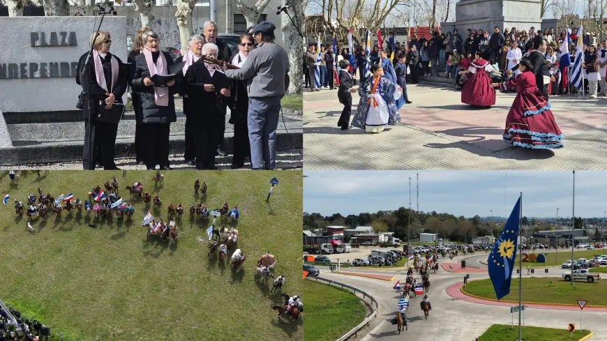 Durazno conmemoró el 201.º aniversario de la Declaratoria de la Independencia con tradición y con gran participación ciudadana