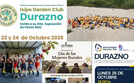 Cultura, deporte y educación: Durazno ofrece una agenda intensa y variada para esta semana
